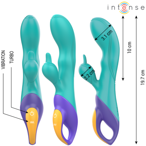INTENSE - FRED RABBIT VIBRATOR BLUE 2