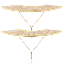 8Pcs Hard Hat Sun Shade Straw Brim Light Yellow Durable Hat Cover