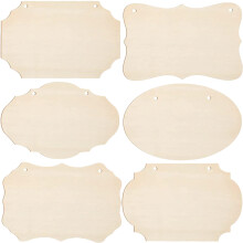6Szt Naturalne Drewniane Tabliczki Do Malowania DIY