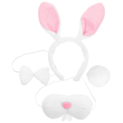 2Set Set Cosplay Orecchie Coniglio in Morbido