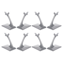 24Pcs Grey Plastic Model Support Stands for Displaying Airplane Models