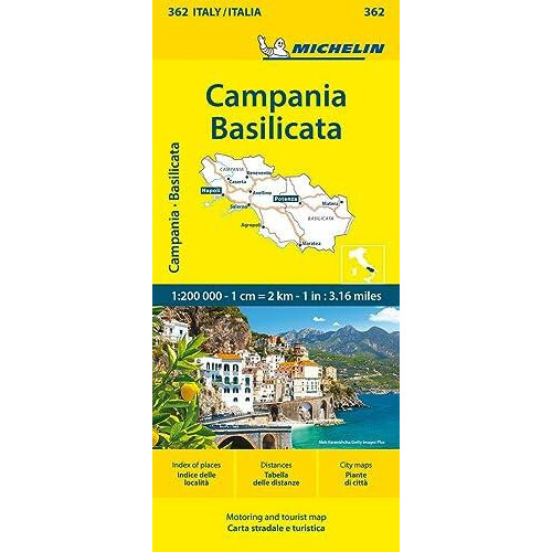 Campania Michelin Local Map 362 by Michelin Other Book