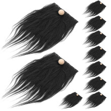 120Zest Czarne Sztuczne Brody Krasnala Z Filcu I Do DIY