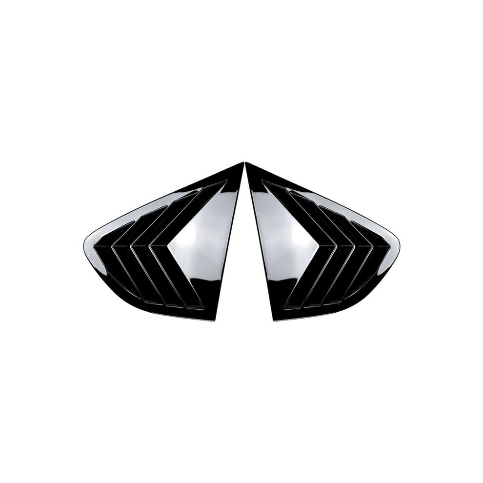 Car Rear Window Louvers Shutters Blinds Cover Trim For X4 F26 2014-2018 Car Trim Accessories Bright Black 6032770303337