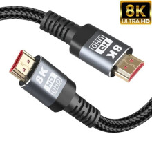 Ototon 1,5M HDMI 2.1-kabel 8K 60Hz 4K 120Hz Dolby Vision Hoge snelheid 48 Gbps via Ethernet Ondersteunt 3D eARC HDR Dynamische VRR - 1,5M