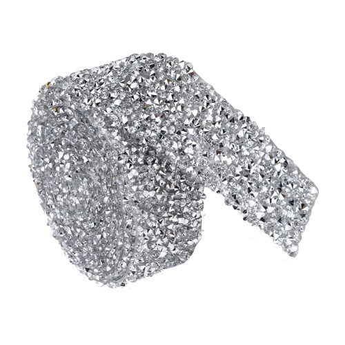 3 cm breite Strass-Kette, Hotfix-Harz,
