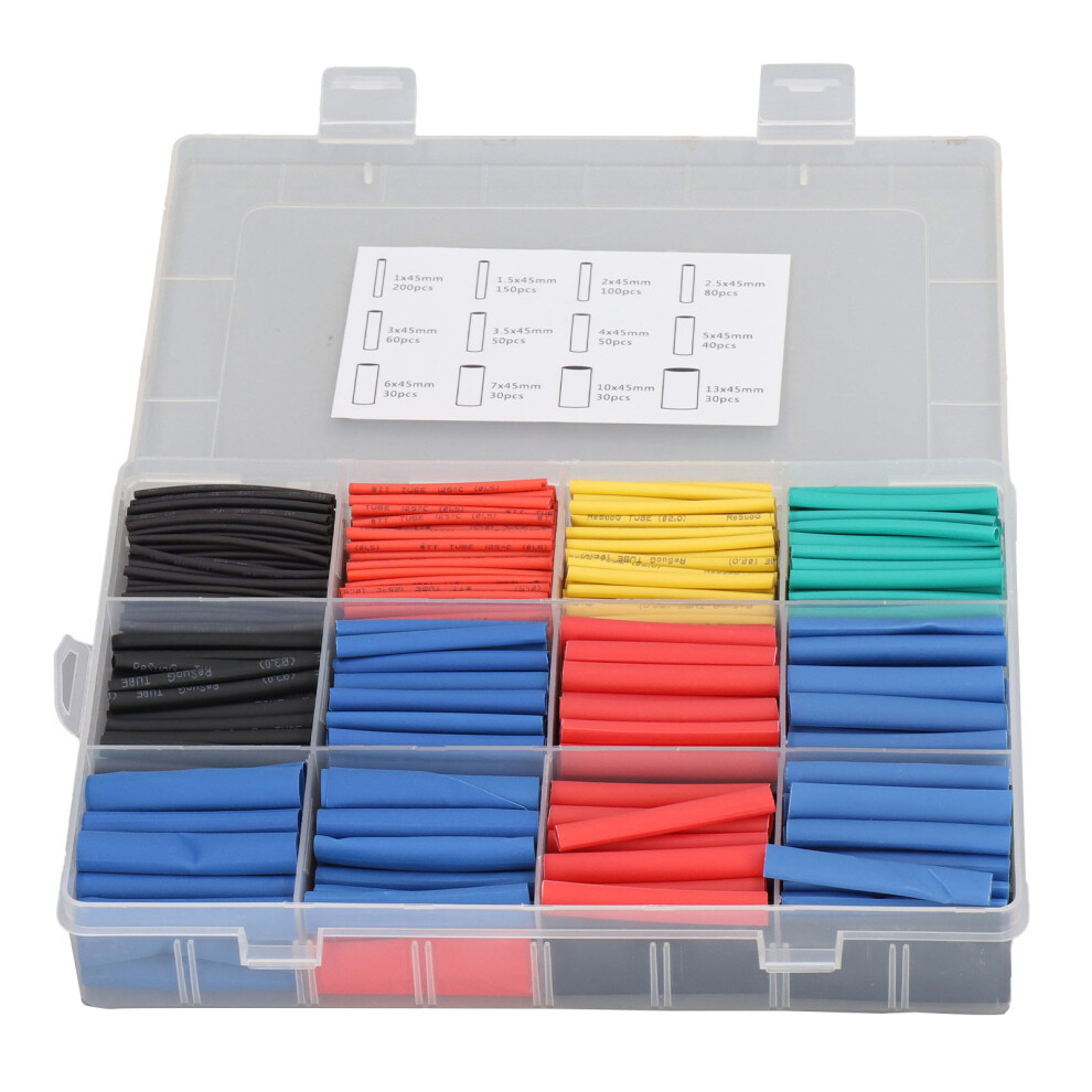 Solder Joint Protection Heat Shrink Tubing Flame Retardant Cable Repair Sleeve2: 1Shrink Ratio, Wire Bundling Electrical Insulation For High 9432746139354