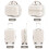 4-Piece Travel Suitcase Set ABS+PC Hard Shell 7
