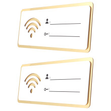 4Szt Praktyczne Akrylowe Tablice WiFi Hasło Do Domu I Biura
