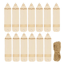 80Ud Marcapáginas De Madera Sin Acabado Khaki Para Decorar Y Regalar