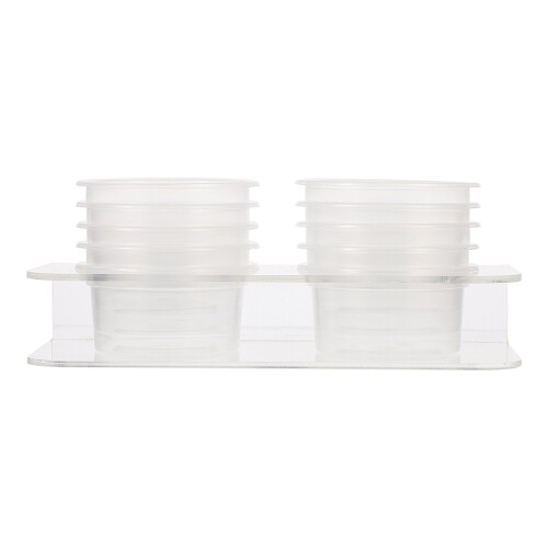 1Conjunto Acessório Reptil Transparente Comedouro Multiuso ABS