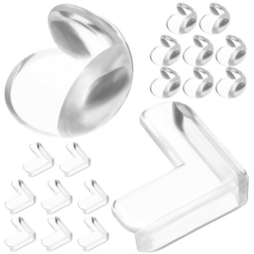 80Pz Angoli Trasparenti Per Casa Baby Proof
