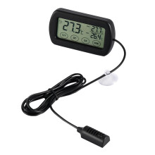 3Szt Termometr Hygrometr LCD Czarny Do Inkubacji I Monitoringu Domu