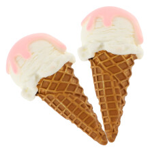 2 pezzi gelato finto realistico per decorazione festa o vetrina