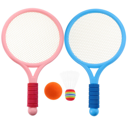 3Conjuntos Kit Badminton Fácil De Segurar E