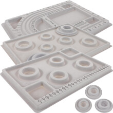 2Zest Szary Silikonowy Bead Board Do Biżuterii DIY Z Tacą Na Koraliki