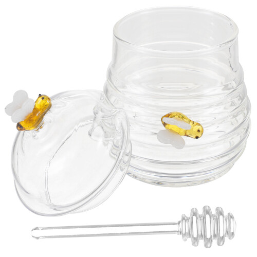 4Ud Botes Transparentes Para Miel Con Y Cucharilla