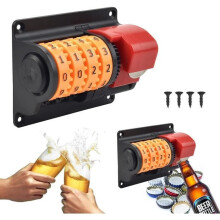 Flaschenöffner mit Thekenfunktion, wandmontierter Bierflaschenöffner, Geschenk für Bierliebhaber für Zuhause, Küche, Bar.