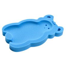 Neugeborenen-Rutschsicherer Schwammmatte - Weiche, dicke Baby-Badewannenmatte, Blau