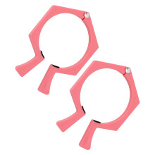 2 pezzi di pinze in ABS per tumbler con sublimazione da 20 once, rosa, antiscivolo, lato piatto