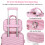 4-Piece Travel Suitcase Set ABS+PC Hard Shell 3