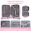 4-Piece Travel Suitcase Set ABS+PC Hard Shell 2