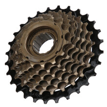 Bicycle Freewheel Replacement, High Precision Thread 7 Speed Bike Cassette Flywheel Sprocket with Smooth Chain Operation for Mountain Folding Hybrid C