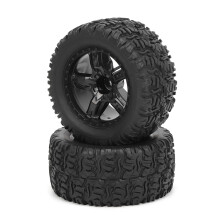 Zachte rubberen en plastic RC-banden en -wielen met schuimrubberen inzetstukken, 12 mm zeskantnaven, hoge precisie, sterke grip, schokabsorptie voor