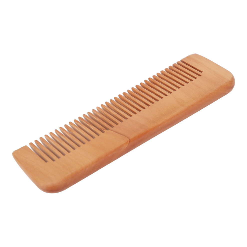 Peach Wood Small Pocket Beard Comb for Men & Women, Hair Styling