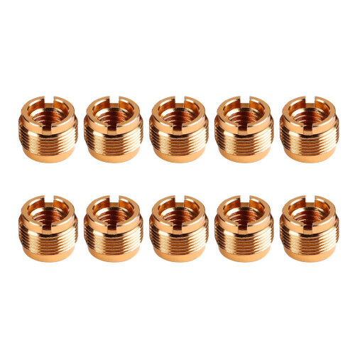 10Pcs Microphone Clip Screw Microphone Part Conversion-Aluminum
