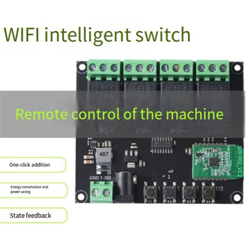 4CH 7-36V Wifi  Module Wireless Relay  APP Remote Control  Timer 10A  Home 2