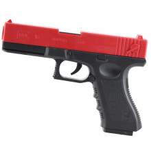 Red & Black EVA Foam Ball Toy Gun with Auto Shell Ejection for Teens
