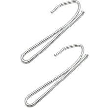 Pinch Pleat Curtain Hooks, Not Rusty 100 Pieces Smooth Top Metal Prong Hooks for Curtain Tracks, Easy Installation with High Hardness for All Curtain