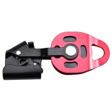 Pulley Wheel, Pulley Climbing Single Wheel, Heavy Duty Single Rope Pulley Block for 8-12mm Rope Climbing Pulley