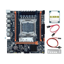 X99H Motherboard+E5 2670 V3 CPU B85 LGA2011-3 4X DDR4 REG ECC RAM Slots M.2 PCIE SATA3.0 X99 Desktop Motherboard