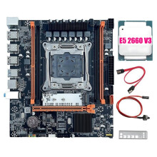 X99H Motherboard+E5 2660 V3 CPU B85 LGA2011-3 4X DDR4 REG ECC RAM Slots M.2 PCIE SATA3.0 X99 Desktop Motherboard