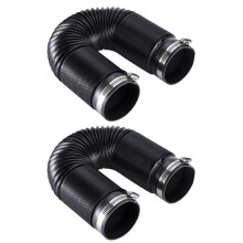 2 Stuks 76 mm Universele Flexibele Koudeluchtinlaatslang voor Automotoren met Aansluiting