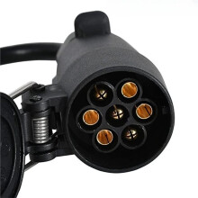 Car Trailer Light Converter Trailer Light Splitter Adapter US 4 Way Flat to EU 7 Way Round Connector Car Accessories