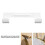 Soporte de pared para tabla de planchar de acero blanco 7