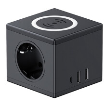 Wireless Charging Socket European Standard PD15W Fast Charging USB Office Desk Wireless Charging Socket (EU),B