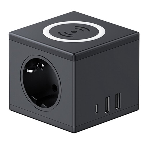Wireless Charging  Socket European Standard PD15W Fast Charging USB Office Desk Wireless Charging  Socket (EU),B