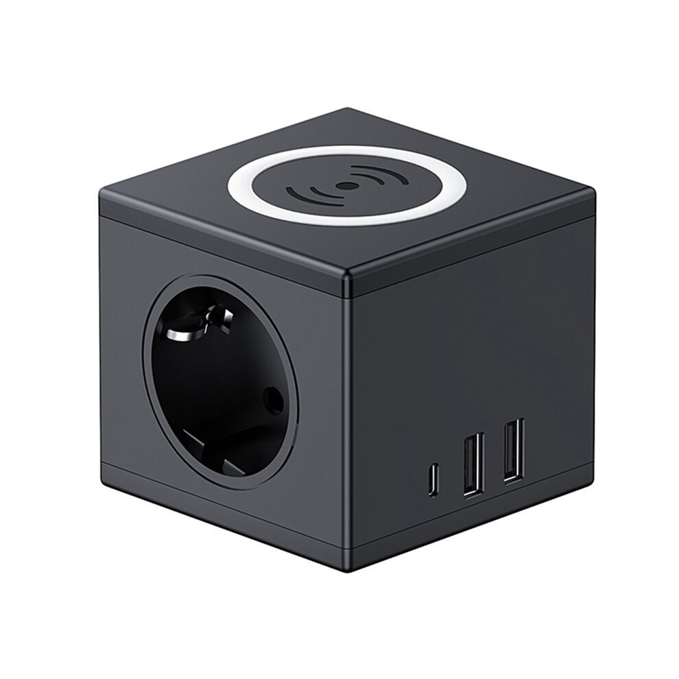 Photos - Other Electrical Equipment Wireless Charging Socket European Standard PD15W Fast Charging USB Office Desk Wireless Charging Socket (EU),B