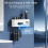 UV Toothbrush Sterilizer Automatic Toothpaste Dispenser Wall Mounted Toothbrush Storage Box Rack Clock Display 3