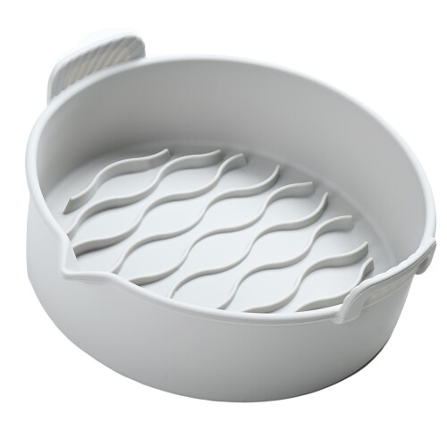 Fryer Silicone Pot - 8.8in, Foldable with Handle