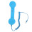 Retro Radiation-Proof 3.5mm Wired Handset Sky Blue 15
