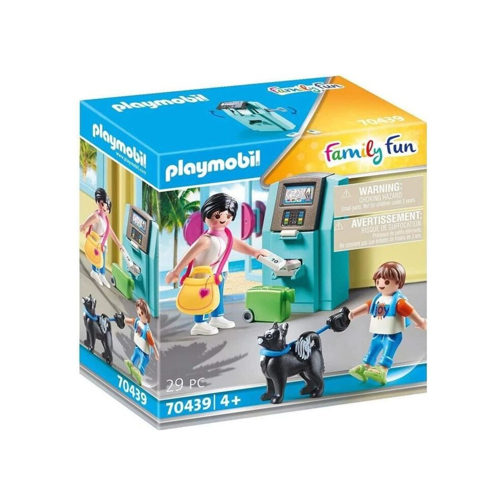 Playmobil 70439 Family Fun Beach Hote Tourists With Atm Playset