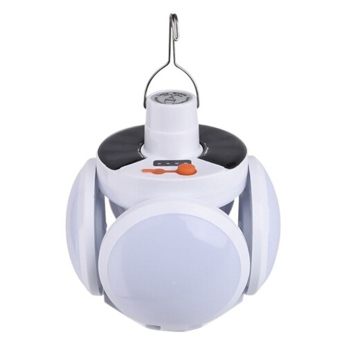 Camping Lantern with Hook, Waterproof LED Emergency Light - Solar Charging, Solar Lights 5 Light Modes