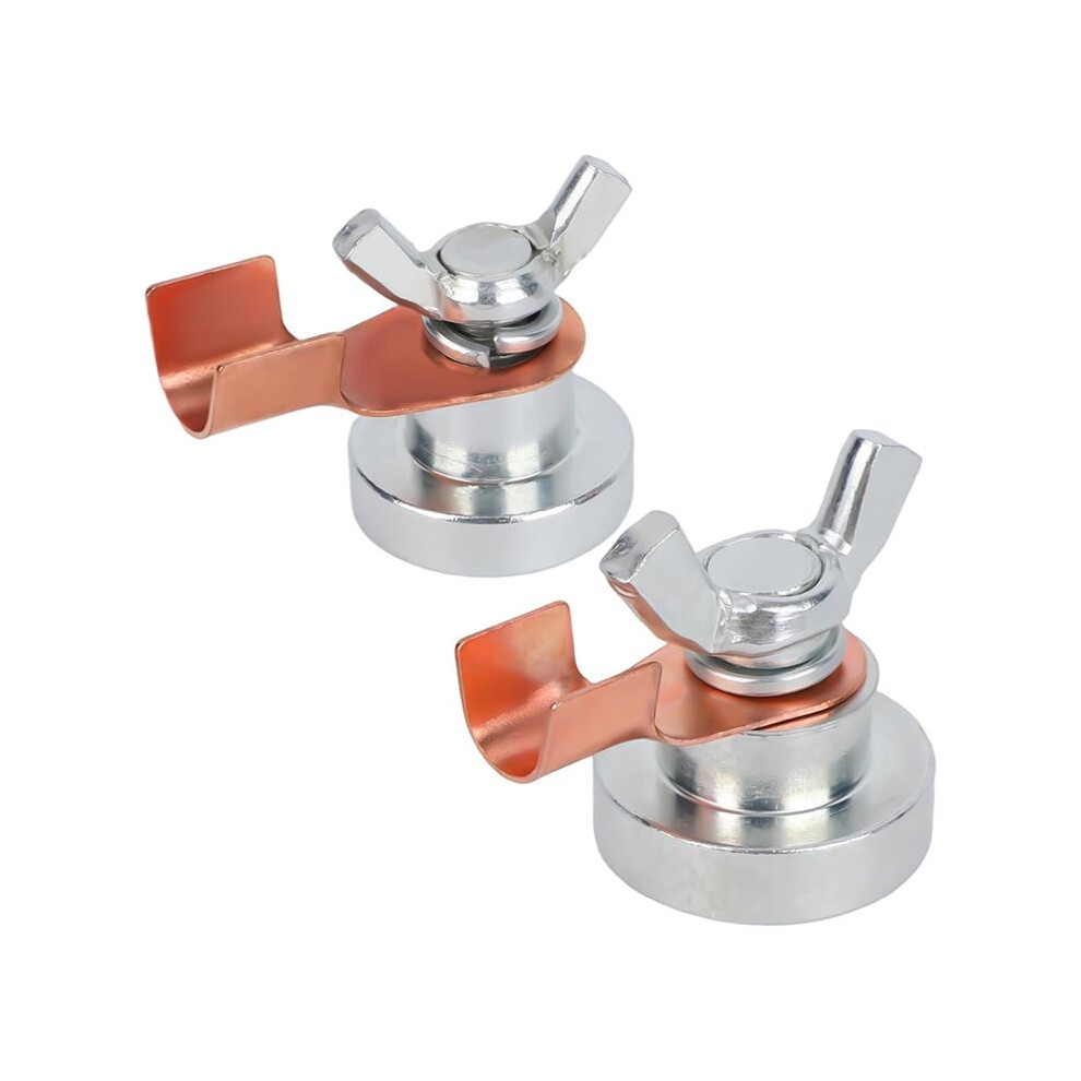 2Pcs Welding Magnetic Grounding Clamp, Efficient Welding Support Clamp Tool Attachment Suction Weld Accessories 6031816392830