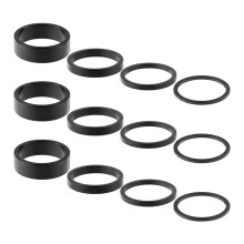 12 PCS Bike Handlebar Stem Spacers , 4 Sizes Bike Headset Spacers for 28.6mm Stem Mountain Bike Road Bikes Handlebar
