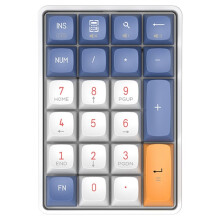 Aigo A18 Draadloos Mechanisch Numeriek Toetsenbord 22 Toetsen voor Laptops en Computers